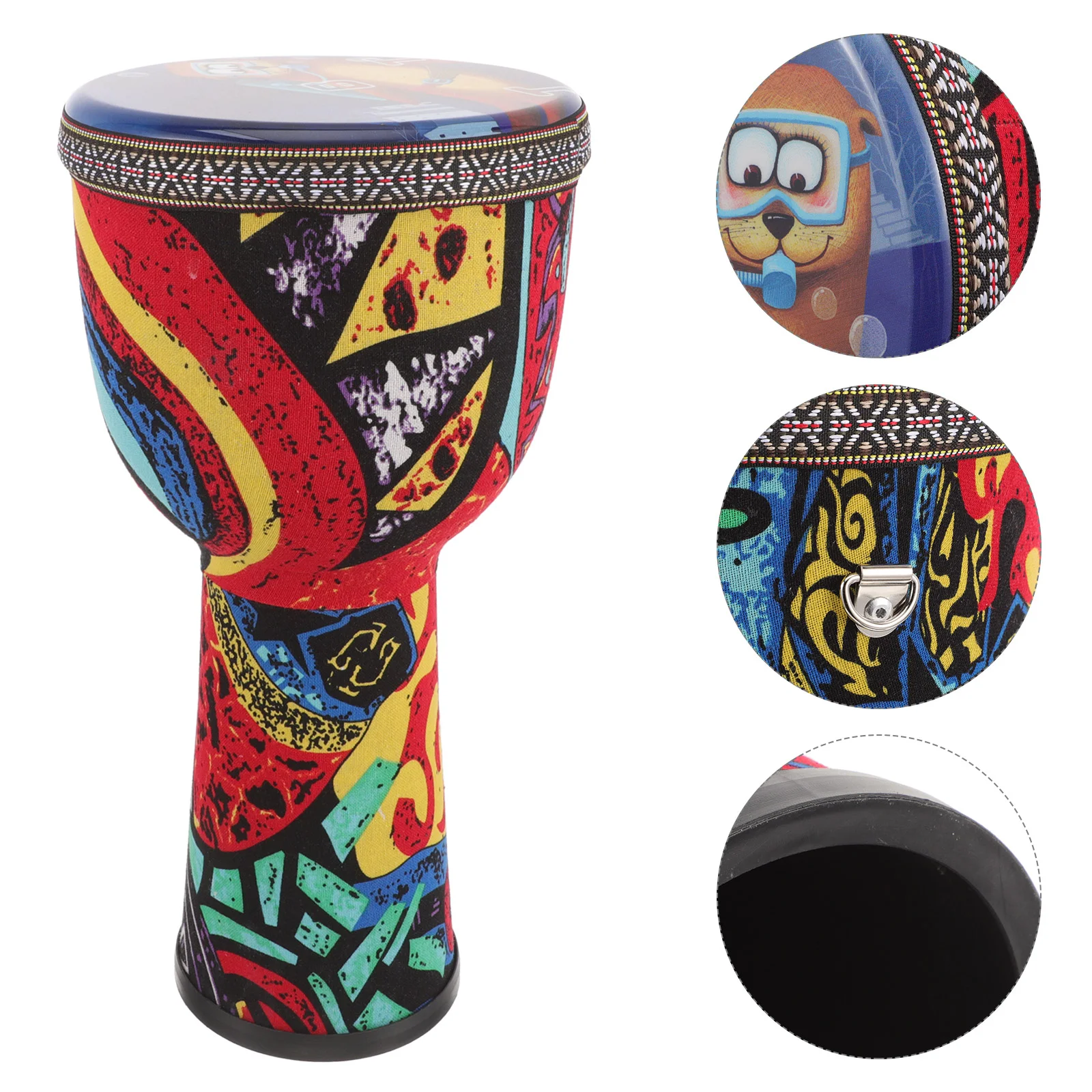 

Printing Colorful Hand Drum African Drum Musical Instrument Beginner African Djembe Drum Beginner Musical Instrument Prop