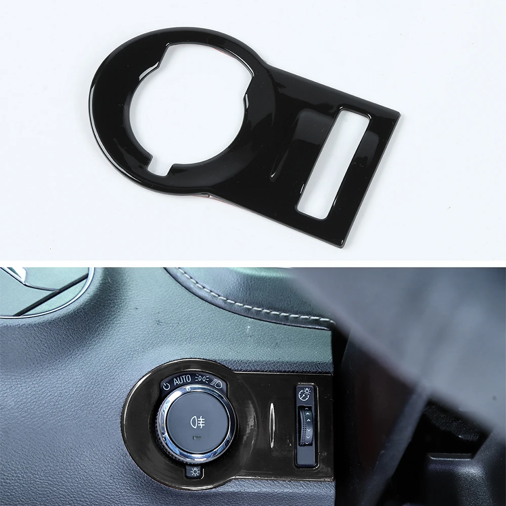 

YAQUICKA For Chevrolet Camaro 2012-2015 LHD Car Front Light Switch Cover Trim ABS Styling Moldings