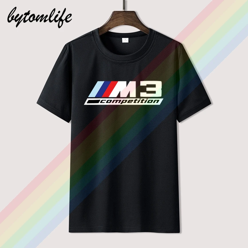 

2020 New Limited BMW M3 Competition T-shirt Men's Summer Black 100% Cotton Short Sleeves O-Neck Tee Shirts Tops Tee Unisex