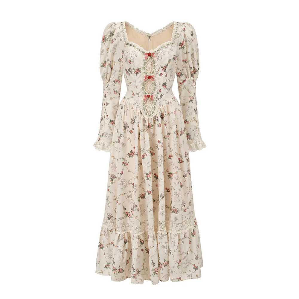 Женское платье AIGYPTOS цветочный принт полиэстер хлопок