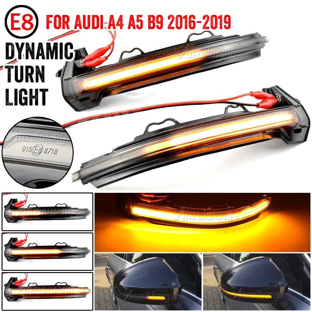 

Динамический указатель поворота для Audi A4 A5 B9 S4 S5 RS5 2017 2018 2019 2020