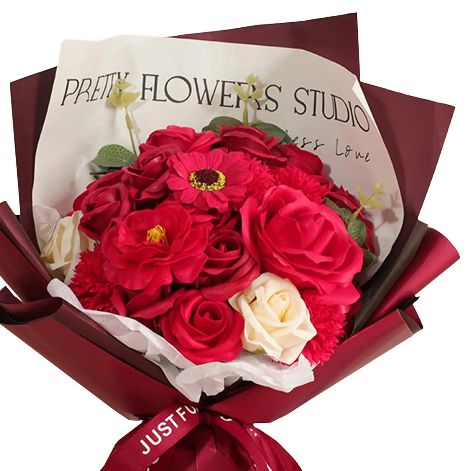 Букет цветов на День святого Валентина подарки для нее центральные части мыло