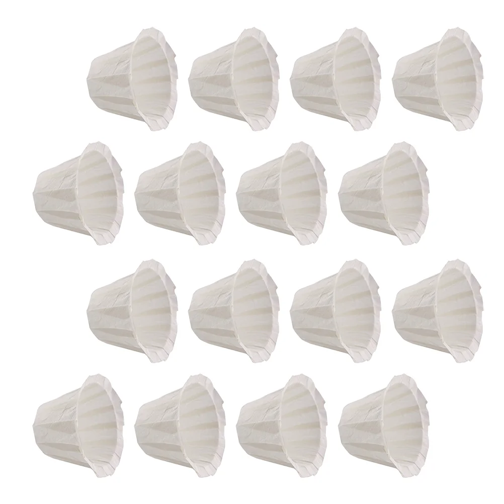 

40 Pcs Disposable Filter Paper Office Coffee Filters Pod Household Cone Holder Stand Home
