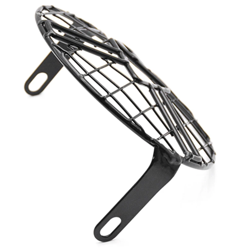 Мотоциклетная фара лампа в стиле ретро черный корпус круглая