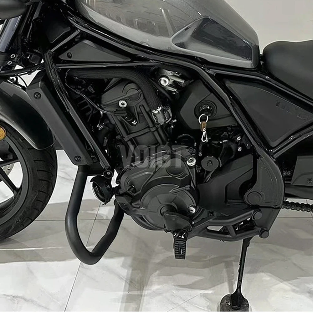 Фото Защитная дуга двигателя (крэш-бар) стальная для Honda Rebel CMX1100 2020-2025, черная, аксессуар для защиты от падений, CMX 1100 №5