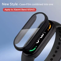 2022 for xiaomi mi band 6 5 4 miband 7 6 smart watchband accessories protector case for xiaomi mi band 7 5 6 4 nfc glass case