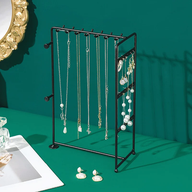 2022 New Jewelry Display Stand Multi Functional Earring Rack Necklace Frame Counter Jewelry Storage Shelf