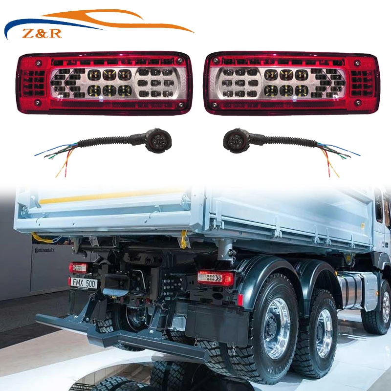 

Одна пара, светодиодные задние фонари 24 В для Volvo FH 460 FMX 500