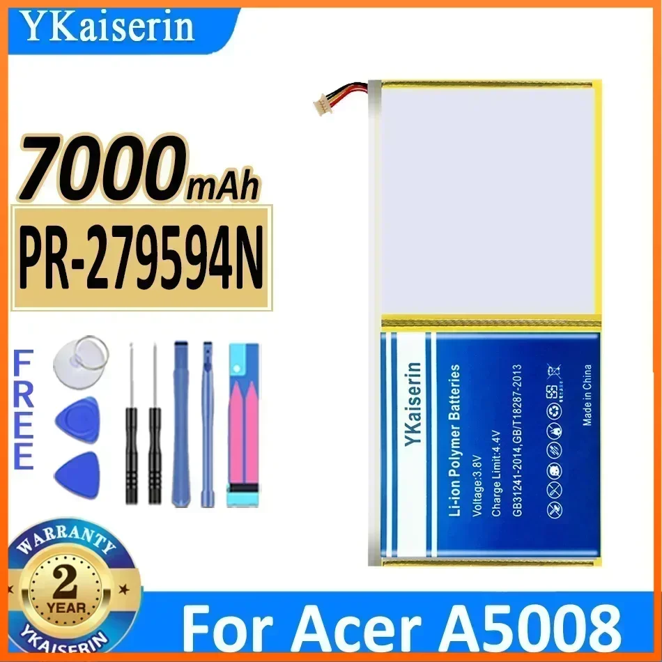 Аккумулятор YKaiserin 7000 мАч PR- 279594 N для Acer A5008 Iconia One10 B3-A20 B3-A30 10 Iconia10 A3-A40