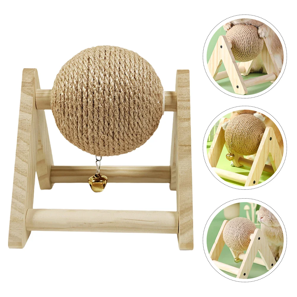

Cat Scratching Globe Toy Cat Scratcher Toy Cat Grinding Claw Toy Rabbit Chewing Toy