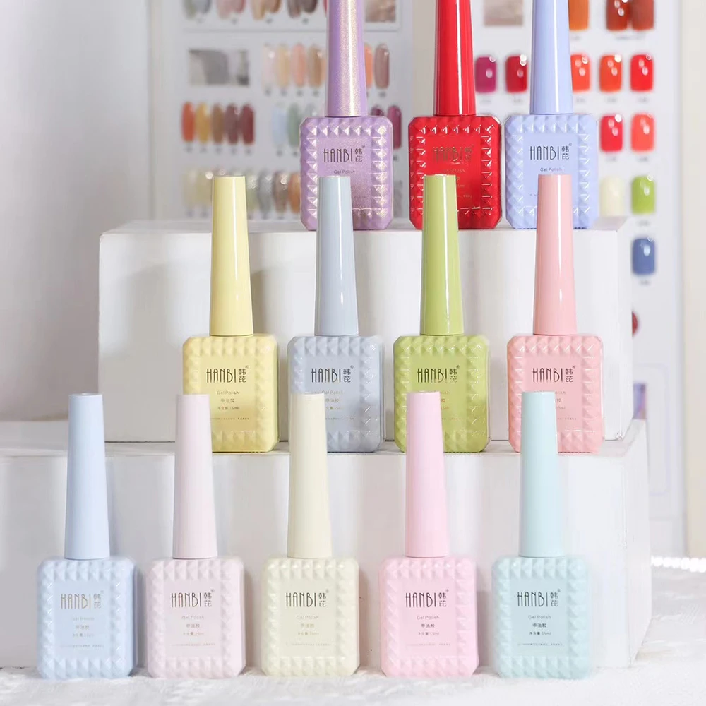 HANBI 188 цветов Гель-лак для ногтей УФ-Гель-лак отмачиваемый лак дизайна праймер