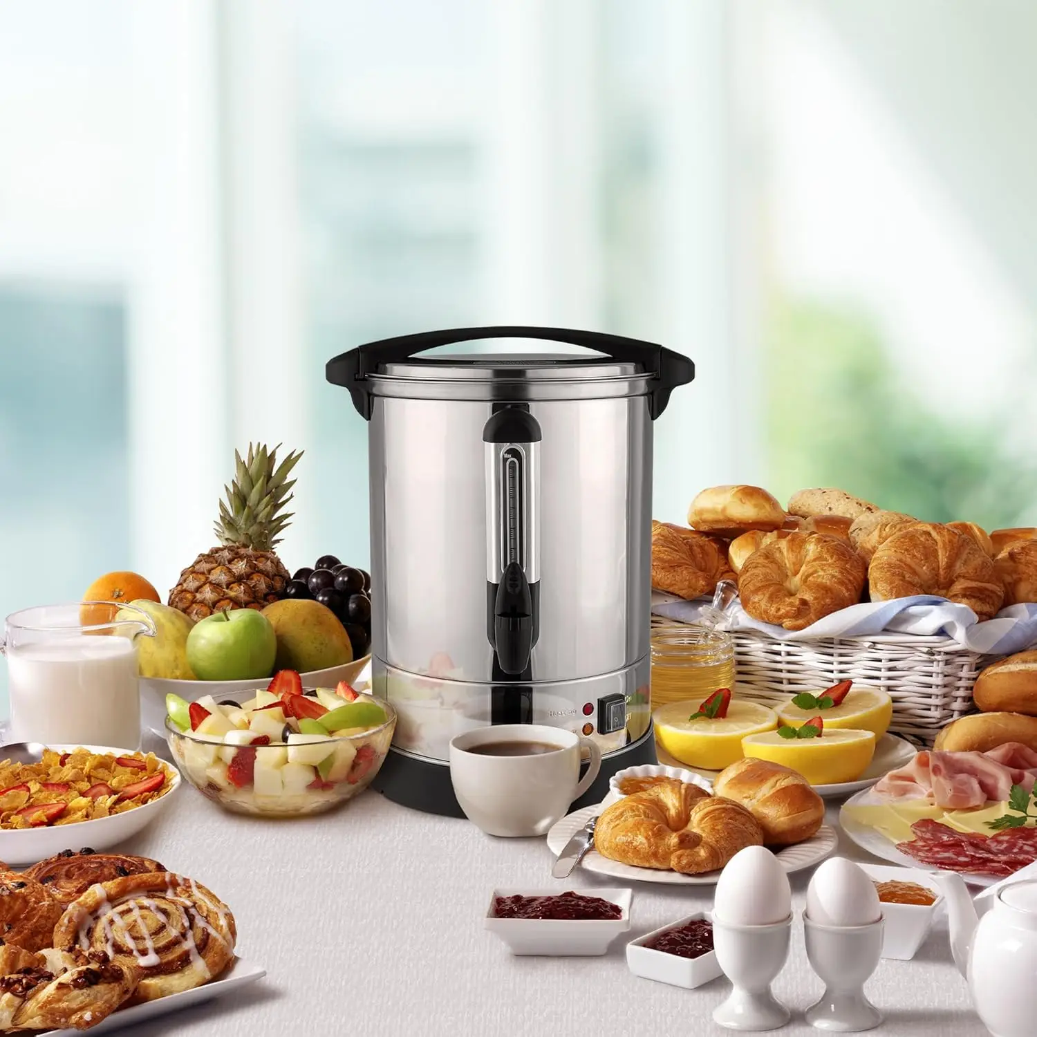 Кофемашины GARWARM электрическая коммерческая кофеварка 50-чашковая кофейная урна с