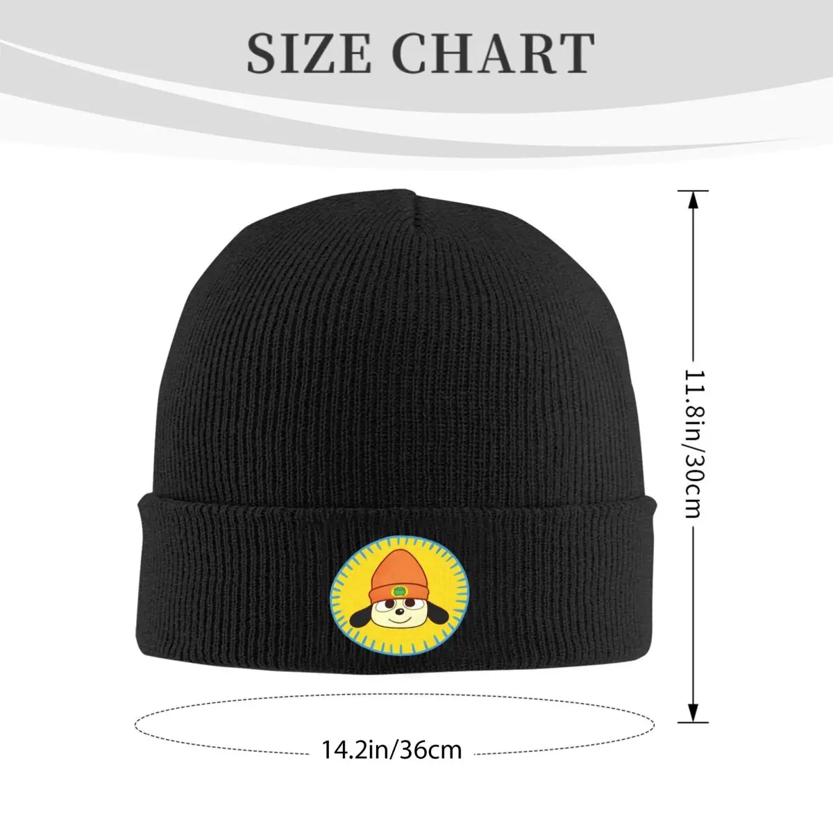 Фото PaRappa The Rapper Patch теплая вязаная шапка модная шапка-капот осень-зима уличные шапки шапки для взрослых унисекс №3