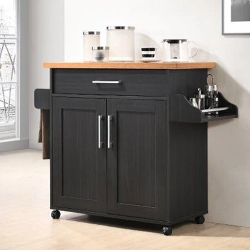 

Hodedah Kitchen Cart with Spice Rack plus Towel Holder