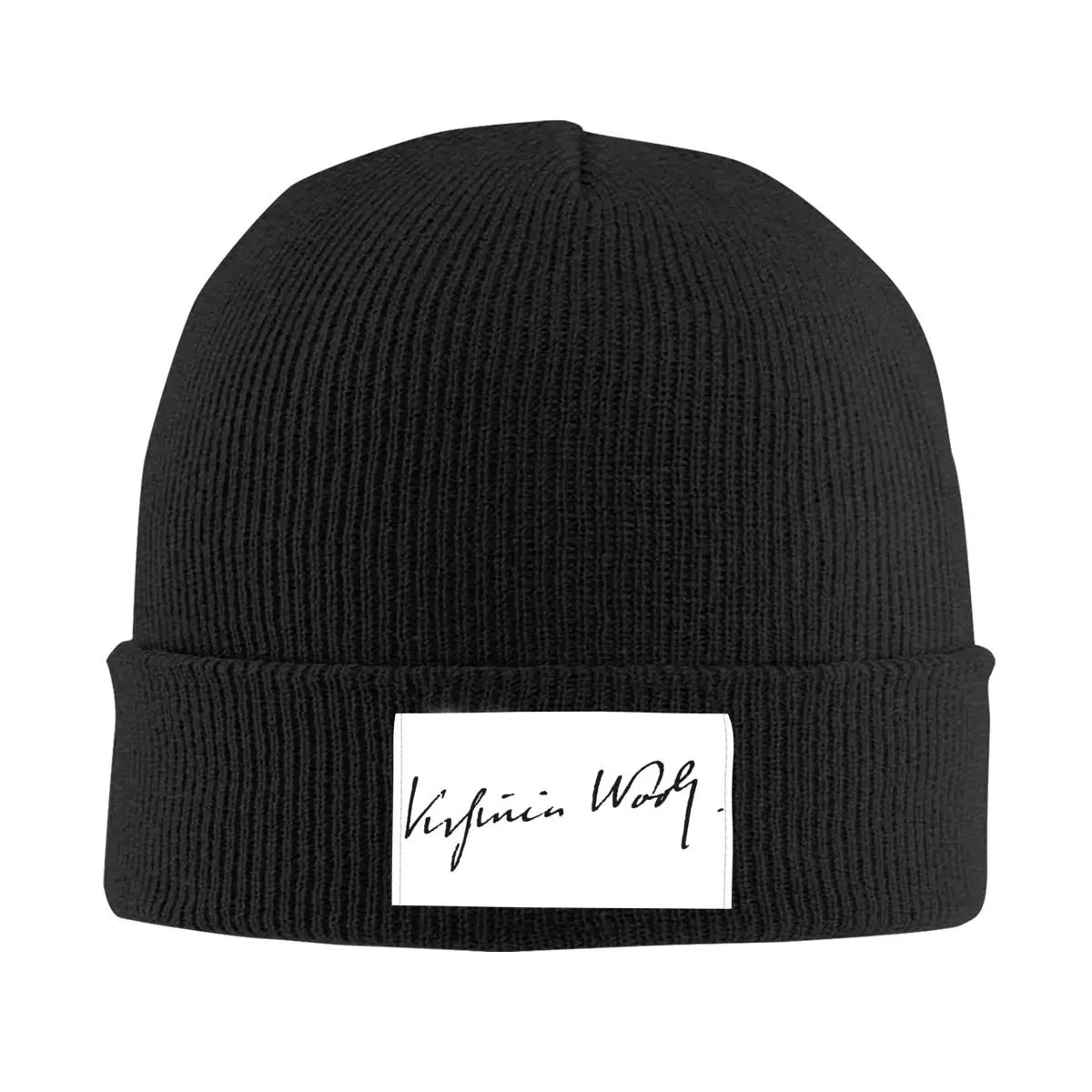 

Signature Of Virginia Woolf Knit Hat Cap Knitted Beanie Hat Beanies Cap Unisex Hipster