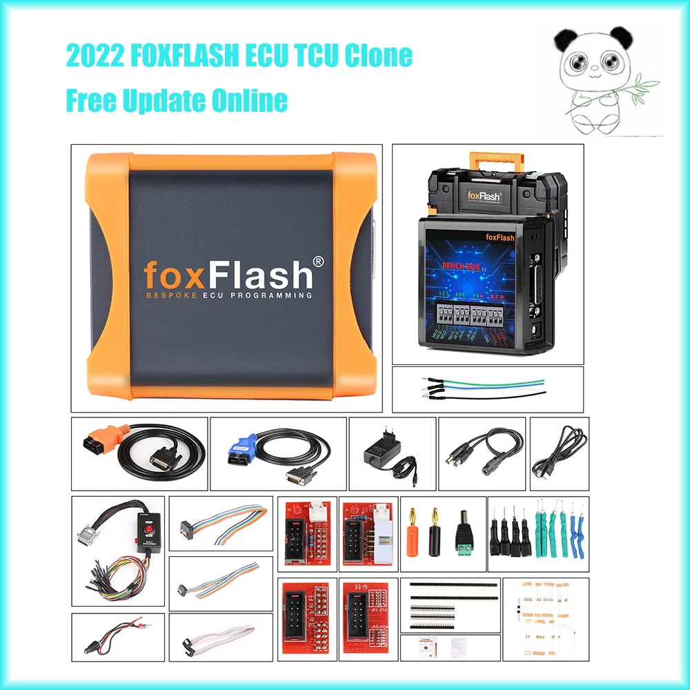 

2022 FOXFLASH ECU TCU Clone and Chip Tuning Tool Fox Flash Free Update Online Support VR Reading and Auto Checksum OBD2 Scanner