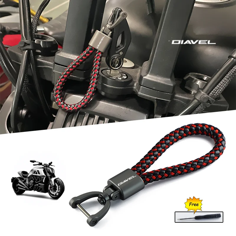 

For DUCATI DIAVEL 2011-2015 XDiavel S Diavel 1260 1200 Motorcycle High Quality Accessories Keyring Zinc Alloy Keychain Custom