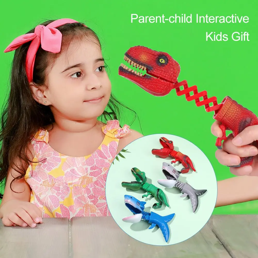 

Новинка, детский подарок для снятия стресса, креативный захват для захвата когтей животных, захват для детей, Акула, игрушка, динозавр, телескопический зажим