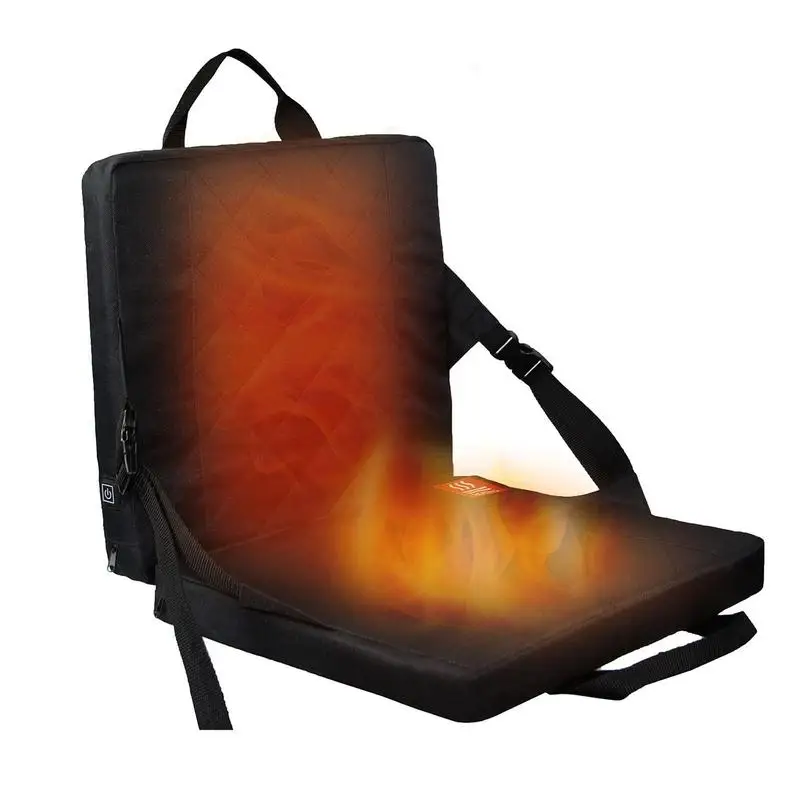 

Heated Seat Cushion Adjustable Heated Warm Seat Pads With Back Support For Hunting Camping Fishing Office Chair Pad
