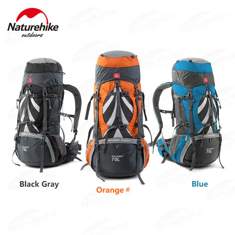 Рюкзак Naturehike 70 + 5L для кемпинга пешего туризма горного рюкзак женский с рамой из