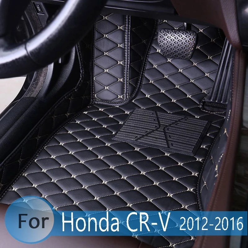 Car Floor Mats For Honda CR-V CRV 2012 2013 2014 2015 2016 Custom Carpets Rugs Auto Interior Mat Accessories Car-styling