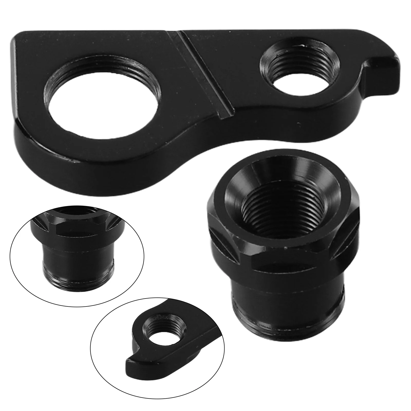 Крюк для рамы Велосипедный хвостовой крюк Дорожный автомобиль Велосипед Черный