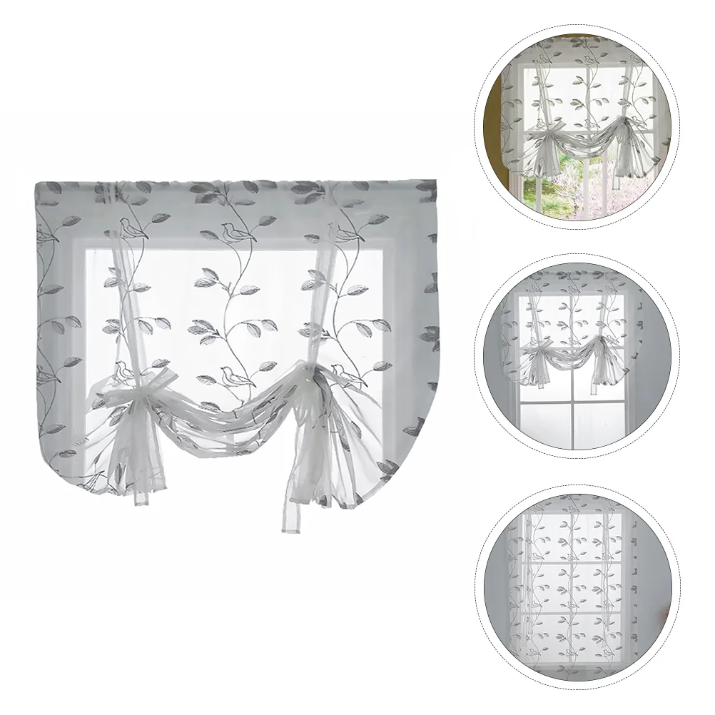 

1Pc Living Room Sheer Curtain Balcony Decorative Curtain Window Curtain White