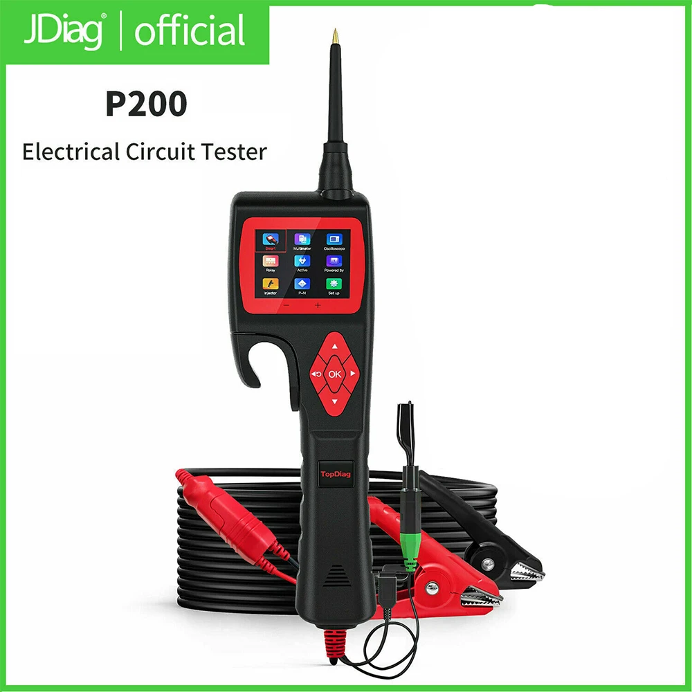 

Тестер цепи JDiag P200 SMARTHOOK, диагностический датчик, мощная Диагностика электрических систем автомобиля, умный тестер цепи