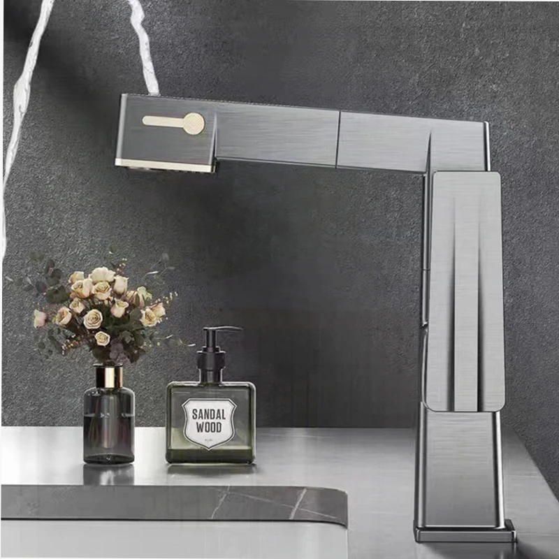 Интеллектуальный цифровой дисплей светодиодный смеситель для раковины