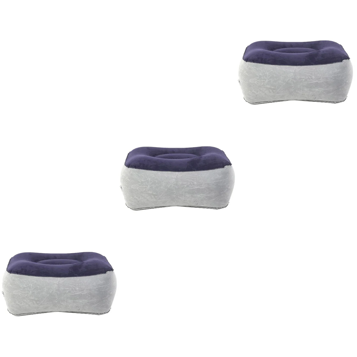 

Inflatable Rest Pillow Foot Travel Footrest Leg Neck Cushion Air Airplane Stool Fast Inflating Outdoor Kids Camping Stools