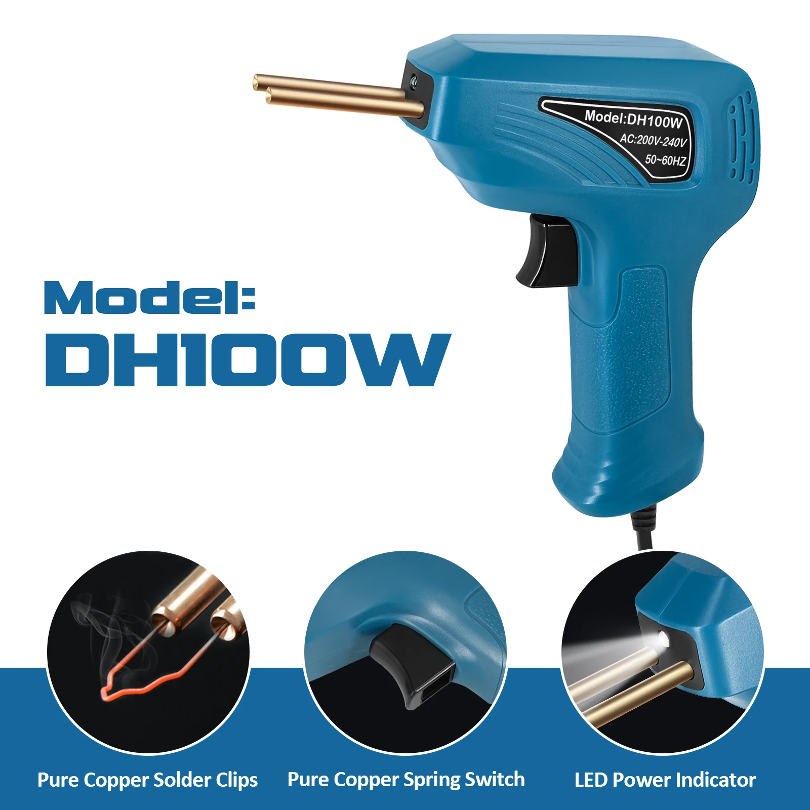 

100W HOT Stapler Plastic Welder Heat Gun Plastic Welding Machine Soldering Iron Staples Electric Welding Car Bumper Repair Tools