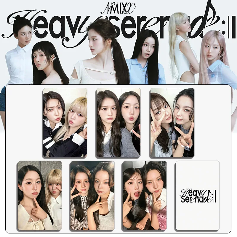 Коллекционные фотокарточки K-pop NMIXX из нового альбома Heavy Serenade, 6 шт.набор, с изображениями Мингсина, Хэвона, Кюджина, Лили, Сульюна (art.: 3920daec1d569) - 3920daec1d569