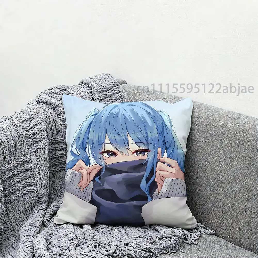 Фото Наволочка S-Suisei Hoshimachi Hololive 40x40 см, декоративная, для подушки на стул, чехол для подушки своими руками. №3