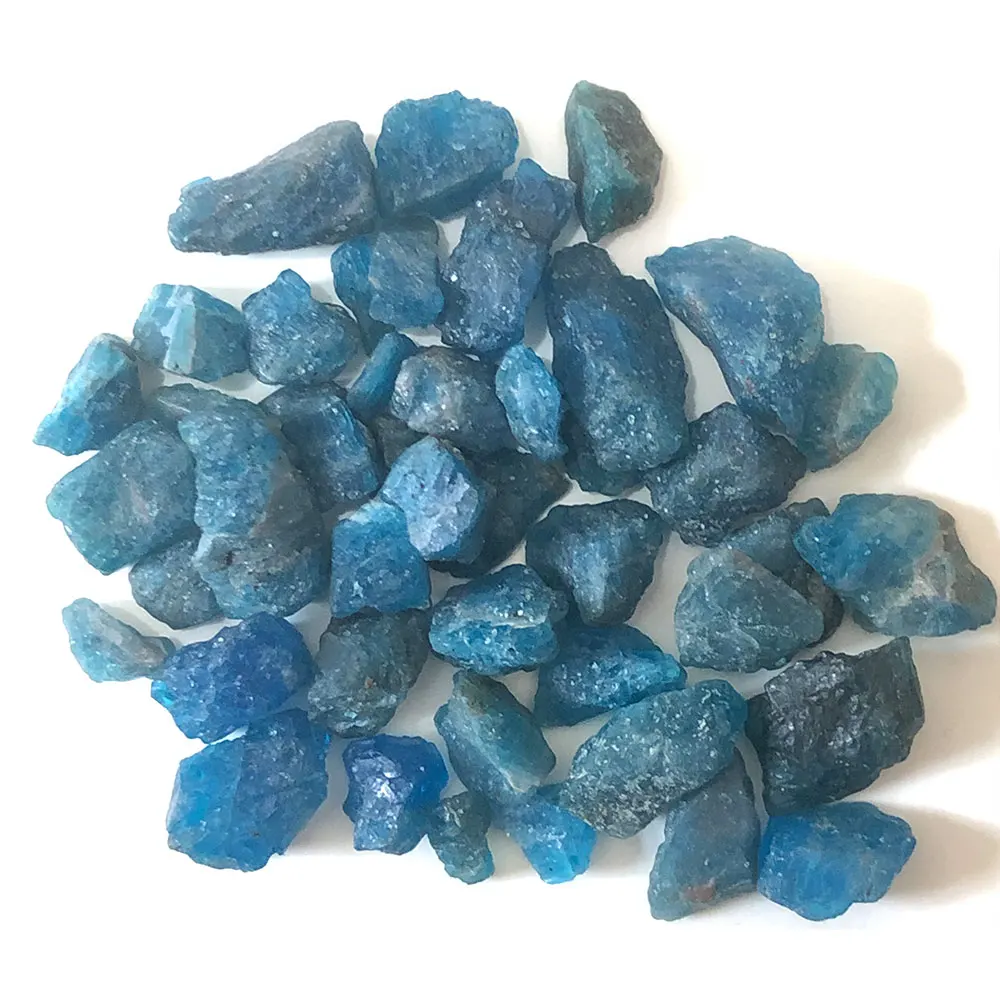 

Натуральные Синие Кристаллы Апатита, Необработанные Кварцевые Камни, Пакет 100 Г, Домашний Декор, Медитация