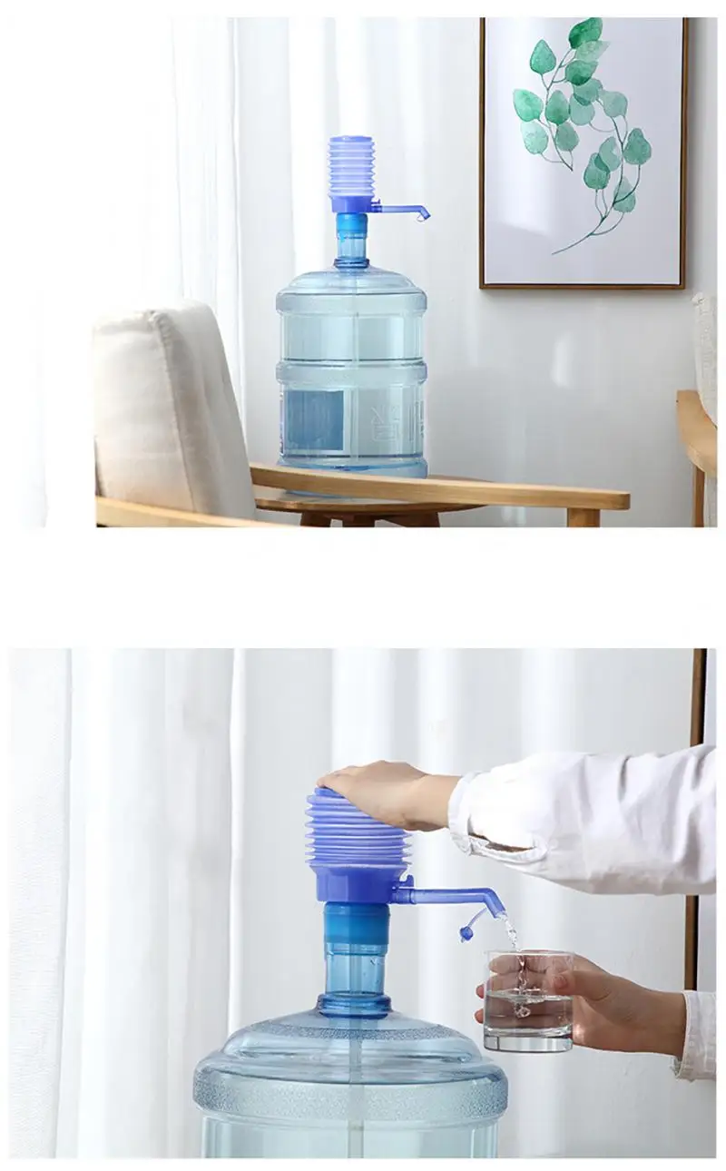 Ручной диспенсер для воды портативный ручной насос питьевой со съемной трубкой