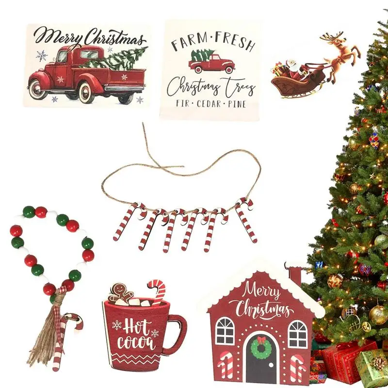 

Рождественская многоярусная фотография, набор из 7 предметов, праздничный, сезонный, фотографический, Рождественский, праздничный декор, мн...