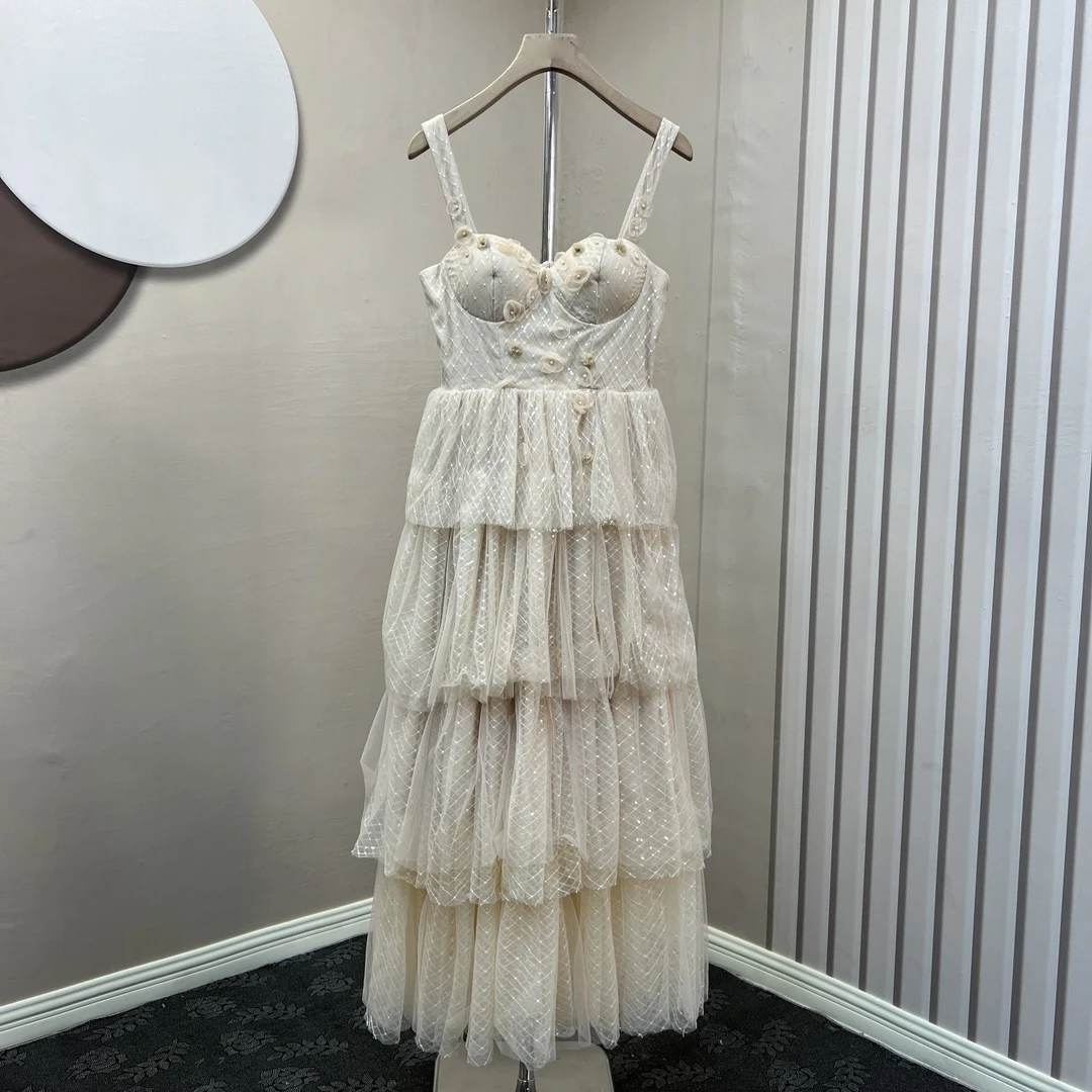 

Новинка весна-лето 2023, юбка с подтяжками и бусинами, одинаковые товары, соль может быть сладкой