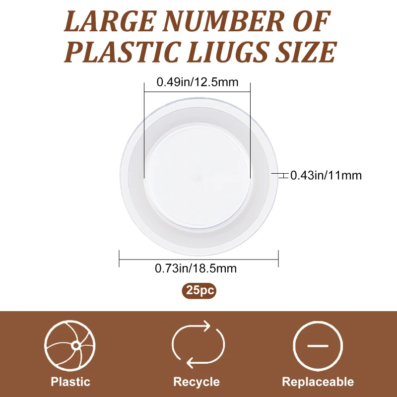 

Силиконовые пробки для соли и перца, 24 шт., 4 размеры