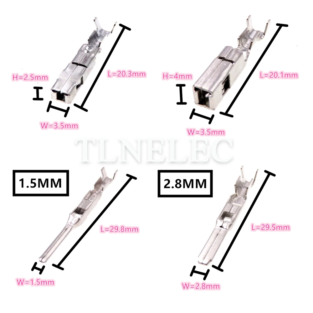 20 шт., 211cc2s1120 211cc2s1160p 211CL3S2160 1,5/2,8 мм, автомобильный Обжимной наконечник FCI Tyco, медный контактный штырь с внутренней резьбой