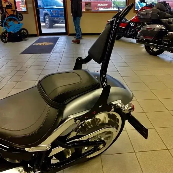 Фото Для моделей Harley Fat Boy FLFBS 114 (18-26) и Softail Breakout: съемная задняя спинка-опора для пассажира (сисси-бар) №2