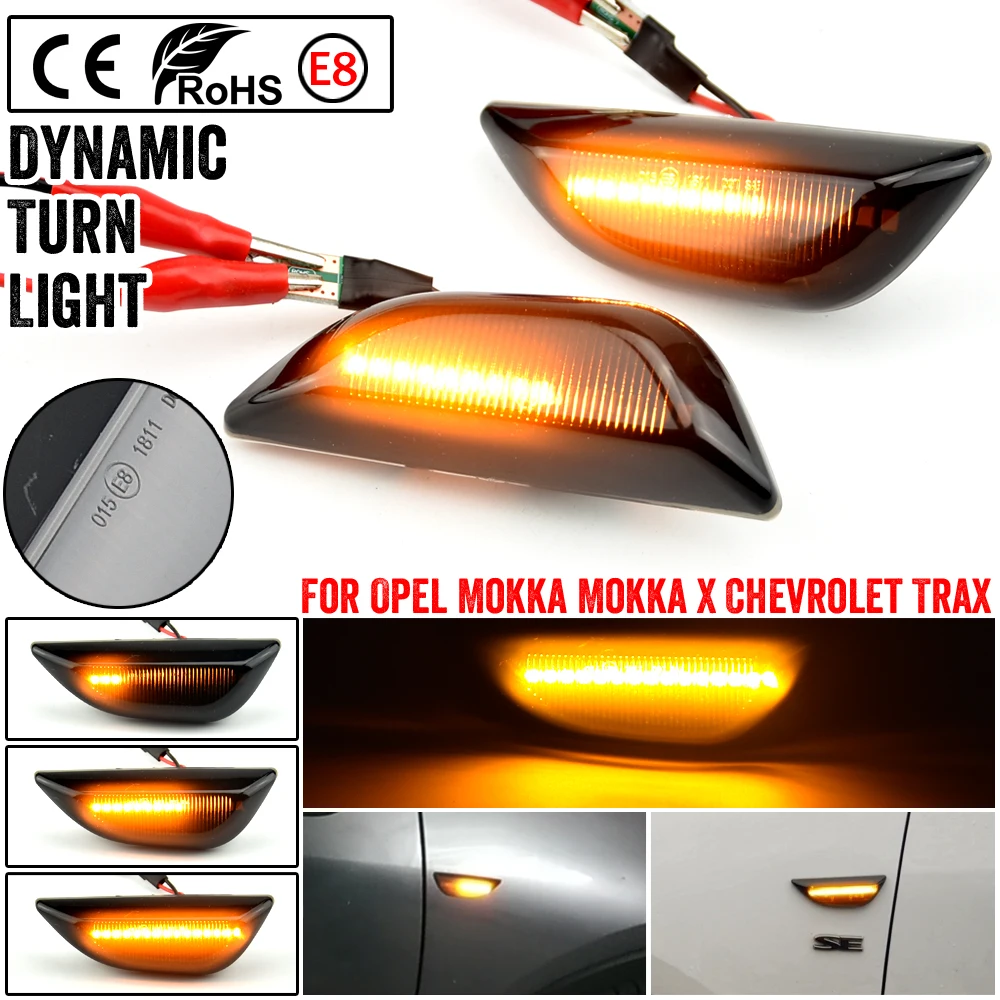 

Динамический светодиодный боковой фонарь, задняя лампа для Opel Mokka X 2012-2020 Для Chevrolet Trax 2013 ~ 2019 для Buick Encore 13-20