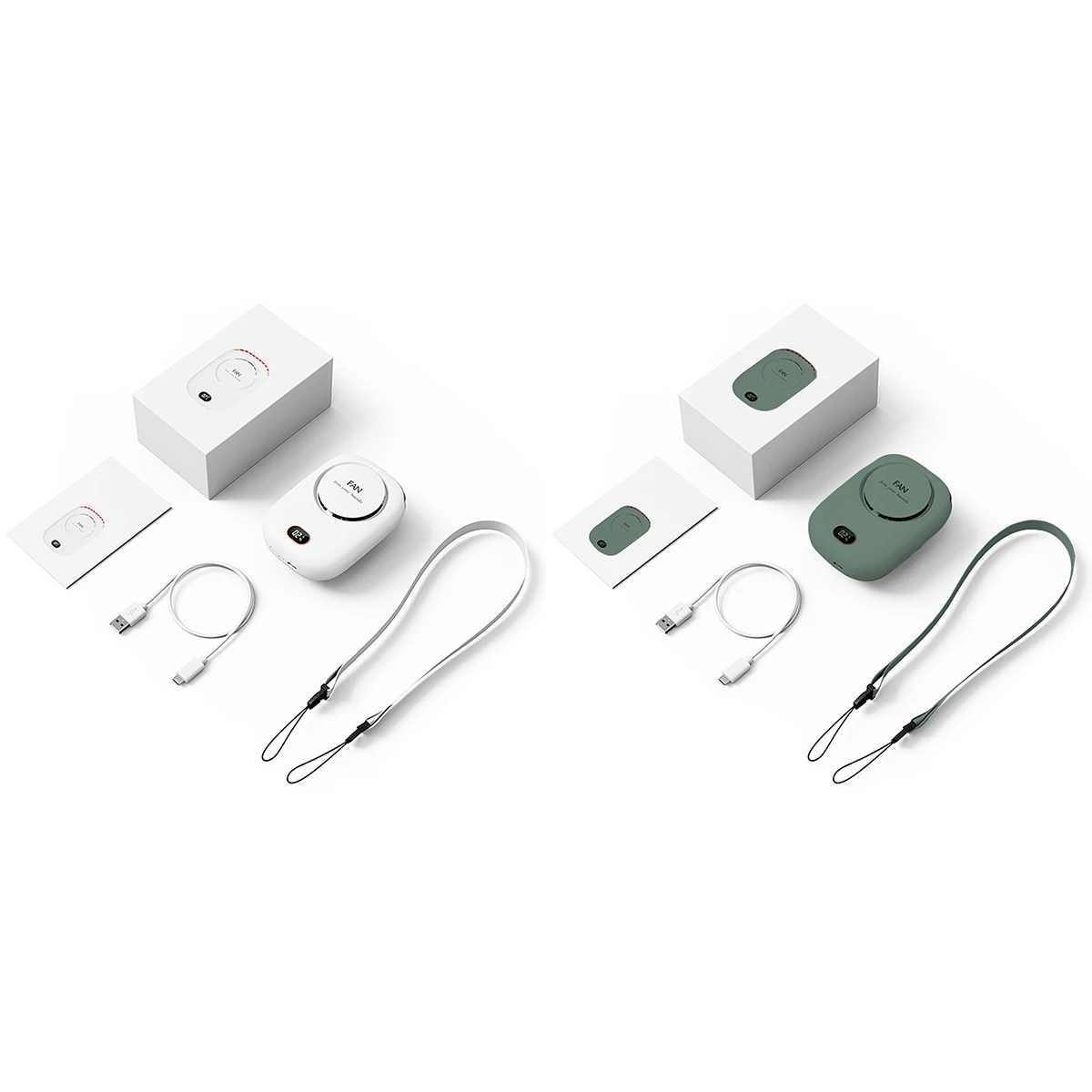 

Портативный мини-вентилятор на шею, 2000 мАч, с зарядкой от USB