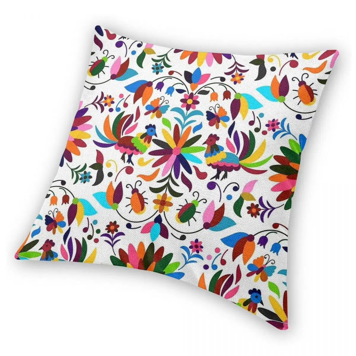 Мексиканская Цветочная наволочка Otomi двусторонняя печать искусственные