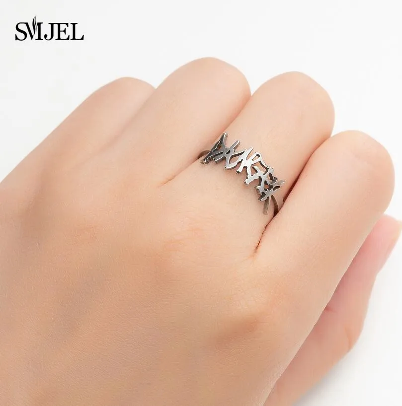 Кольцо из нержавеющей стали с молнией и кокосовым деревом