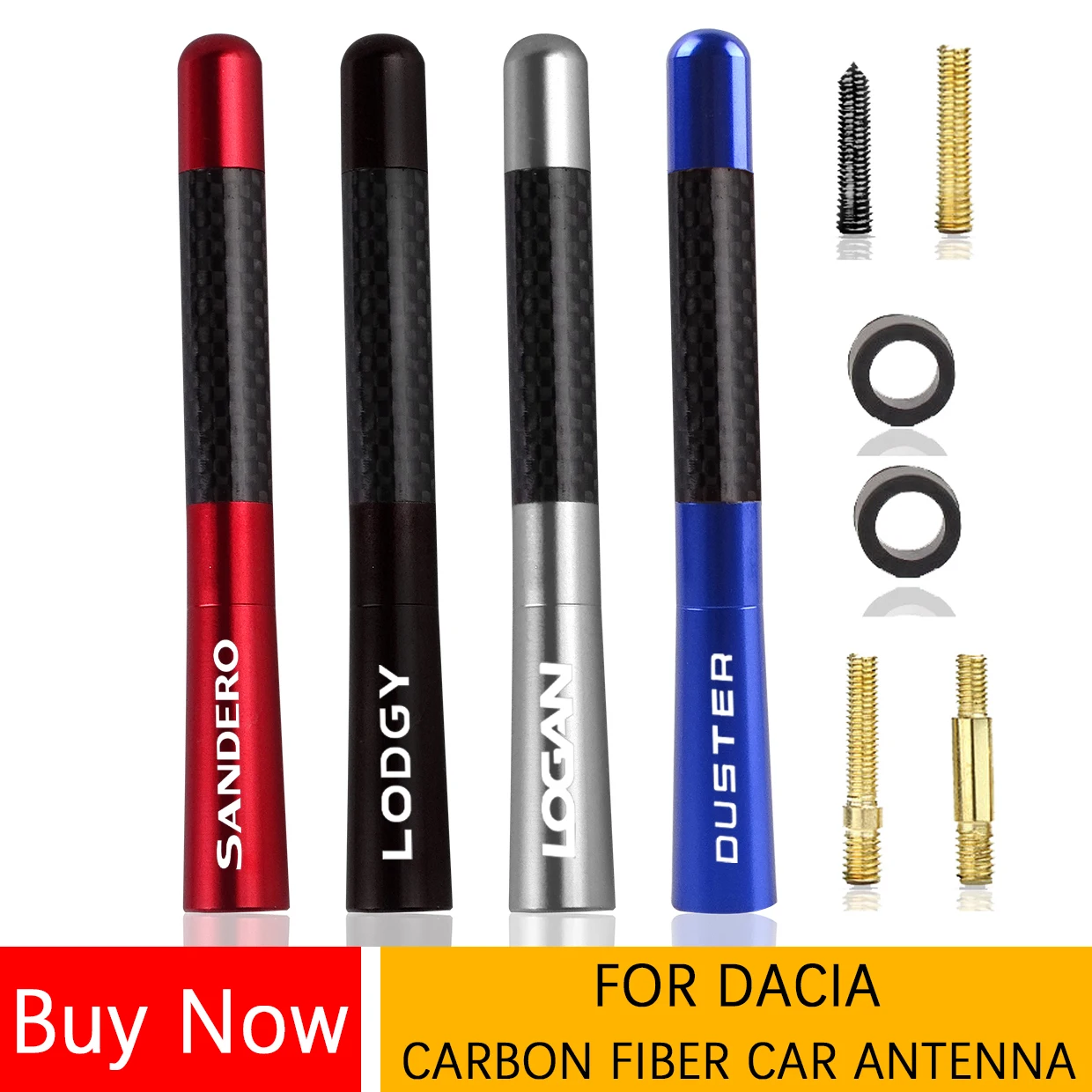 

Car Antenna FOR Renault Dacia SANDERO LOGAN Stepway MCV LODGY DUSTER Auto Carbon Fiber Antenna Radio Aerial Car Accessories