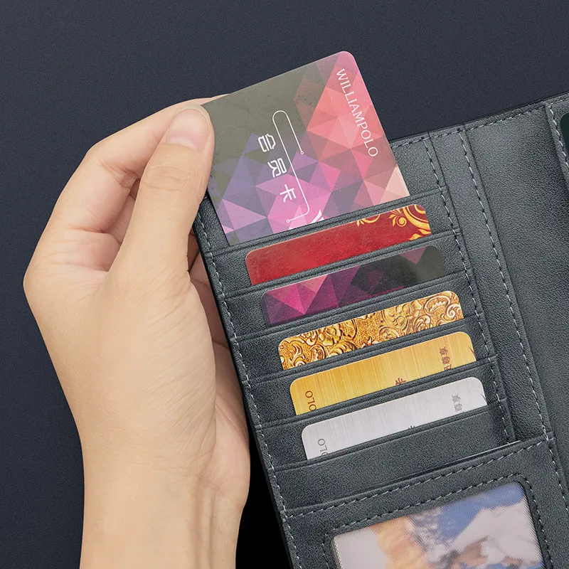 Мужской Повседневный Кошелек длинная и вместительная ручная сумка