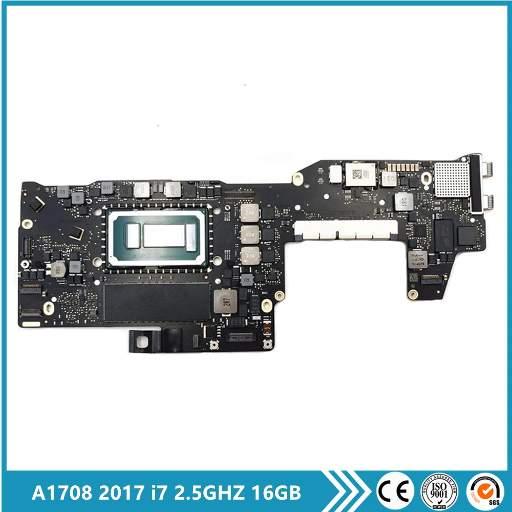 

Протестированная материнская плата A1708 для ноутбука 820-00361-A для MacBook Pro 13 ", материнская плата i7 2,5 ГГц 16 Гб 2017