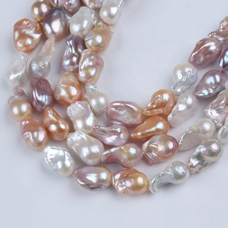 14-20 мм натуральный белый розовый фиолетовый разноцветный пресноводный жемчуг