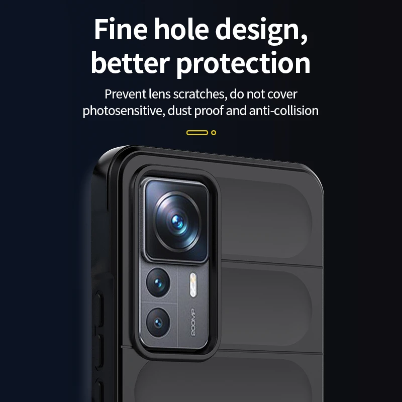 For Cover Xiaomi Mi 12T Pro Case For Mi 12T Pro Capas New Phone Back Rubber Bumper Shockproof Soft TPU For Fundas Xiaomi 12T Pro