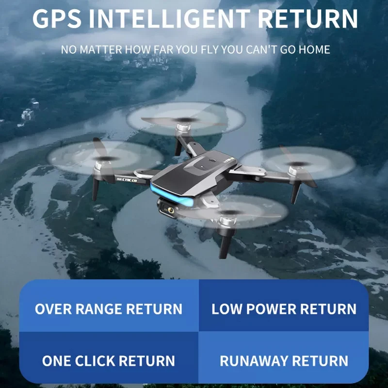 Квадрокоптер S1 MAX складной с GPS и двойной HD Камерой 8K |